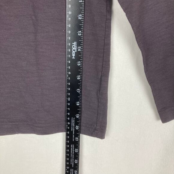 LL Bean Tee Shirt Kids M 10-12 Long Sleeve Gray Graphic Mountains Explore More - Picture 7 of 8